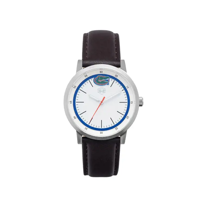 Montre à bracelet en cuir Florida Gators  marron/bleu
