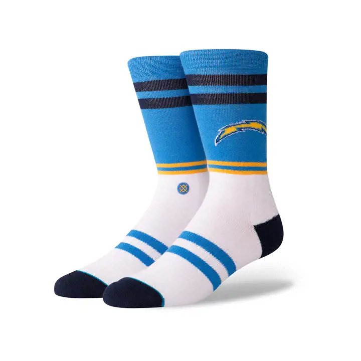 Los Angeles Chargers NFL Logo Chaussettes d'équipage lbl/MARINE/JAU