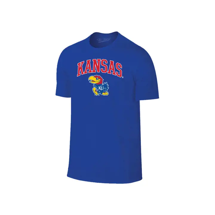 T-shirt Logo Moyen NCAA Kansas Jayhawks BLEU