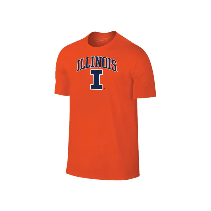 T-shirt avec logo de taille moyenne NCAA Illinois Fighting Illini ORG