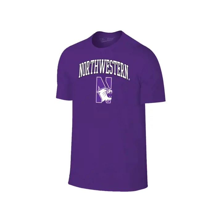 T-shirt Northwestern Wildcats 2F NCAA Logo Taille Moyenne VIOLET