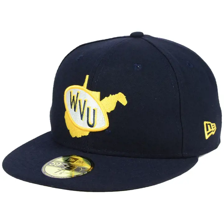 Casquette 59FIFTY NCAA Vault des West Virginia Mountaineers  MARINE