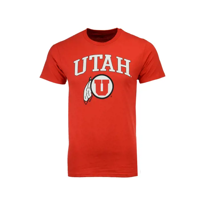T-shirt à logo mi-taille NCAA Utah Utes ROUGE