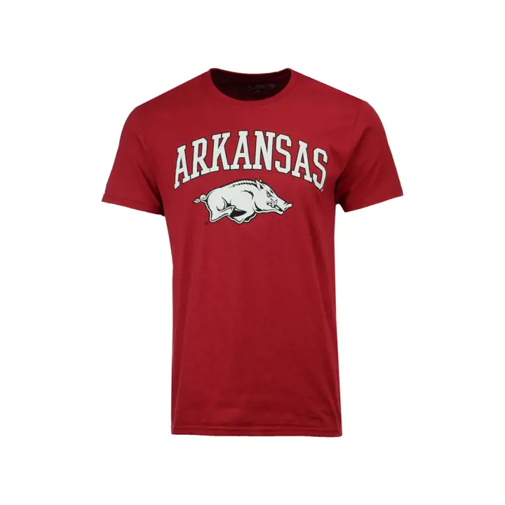 T-shirt à logo NCAA taille moyenne Arkansas Razorbacks 2F pourpre