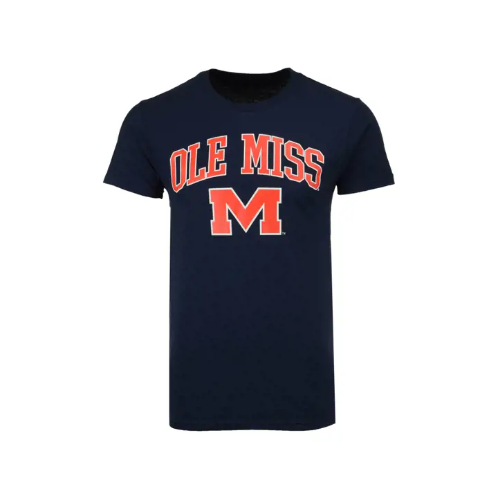 T-shirt à logo mi-taille NCAA Mississippi Rebels 2F BLEU MARINE