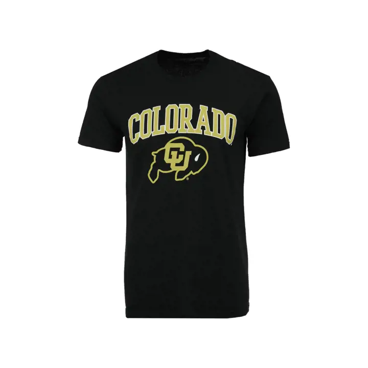 T-shirt Colorado Buffaloes 2F NCAA Logo de taille moyenne noir