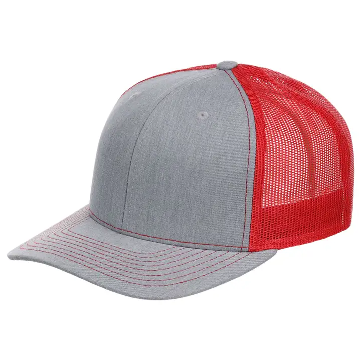 blank RICHARDSON 112 TRUCKER   Gris bruyère/rouge