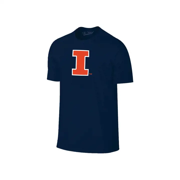 T-shirt grand logo NCAA Illinois Fighting Illini 2F MARINE