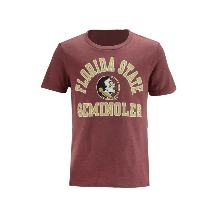 T-shirt double mélange manches courtes pour jeunes Florida St NCAA 17 mar
