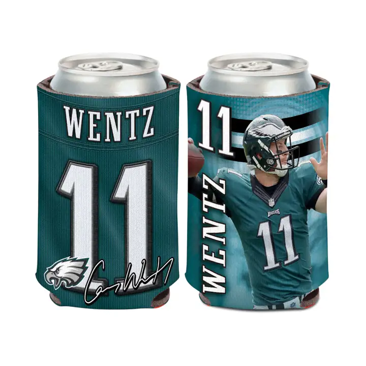 EAGLES Range-bouteille Coozie Carson Wentz vert