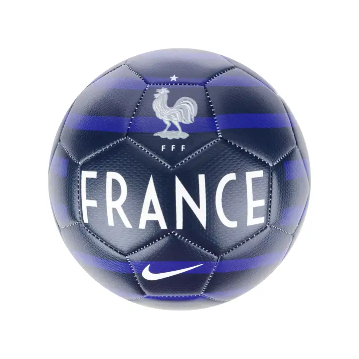 Ballon de soccer France Soccer Skills 18 blanc/noir/bleu