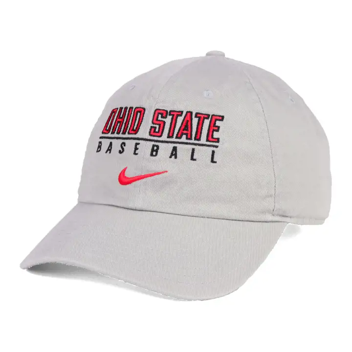 Ohio St B NCAA Campus Sport Adj Baseball GRY