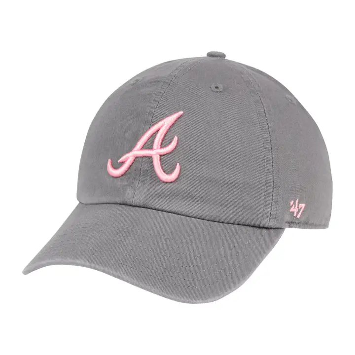 Atlanta Braves MLB Gris Foncé Rose Clean Up DKGRY/pnk