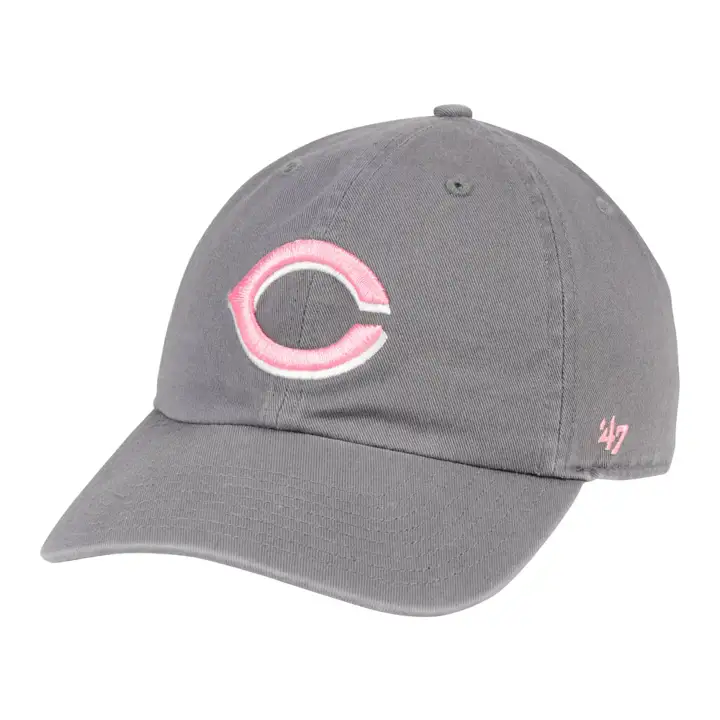 Casquette Cincinnati Reds MLB Gris Foncé Rose Clean Up DKGRY/pnk