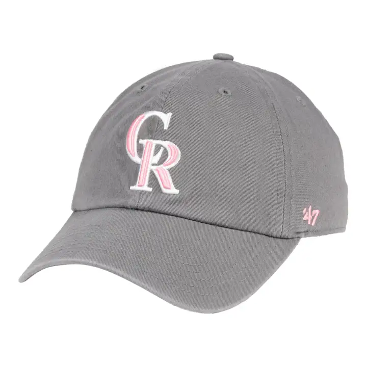 Colorado Rockies MLB Dark Gray Pink Clean Up Gris Foncé/Rose
