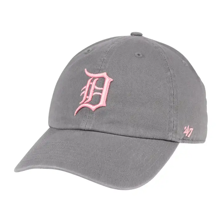 Casquette MLB Detroit Tigers Gris Foncé Rose Clean Up DKGRY/pnk