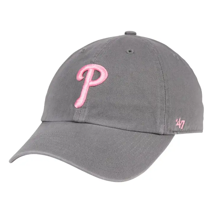 Casquette de baseball Philadelphia Phillies MLB Dark Gray Pink Clean Up DKGRY/pnk