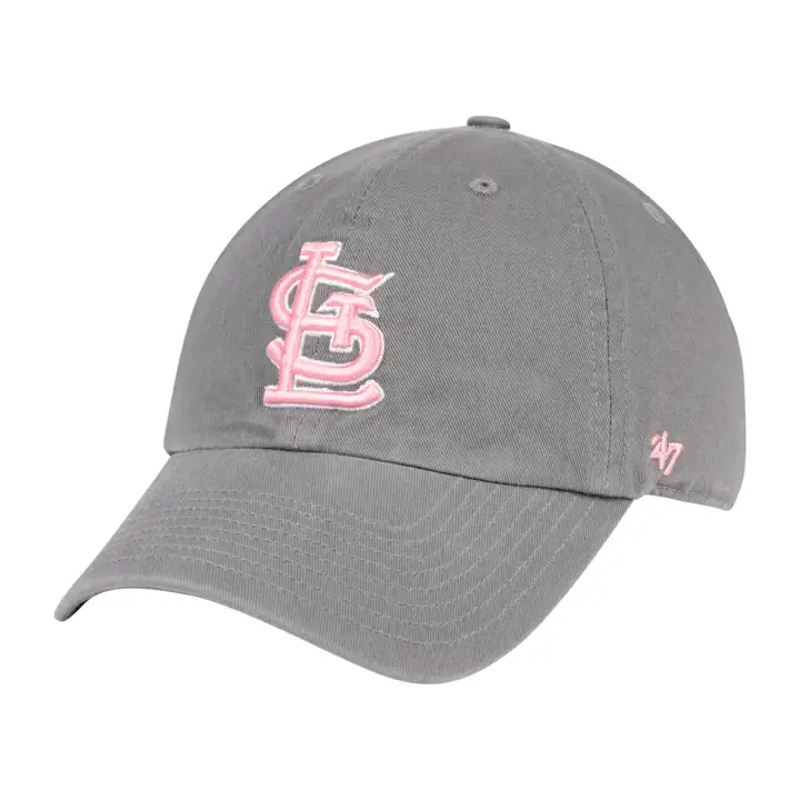 Casquette St. Louis Cardinals MLB Dark Gray Pink Clean Up gry/ros