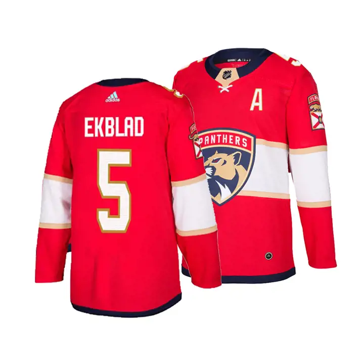 FL.PANTHER NHL Maillot authentique de joueur ACE Aaron Ekblad ROUGE