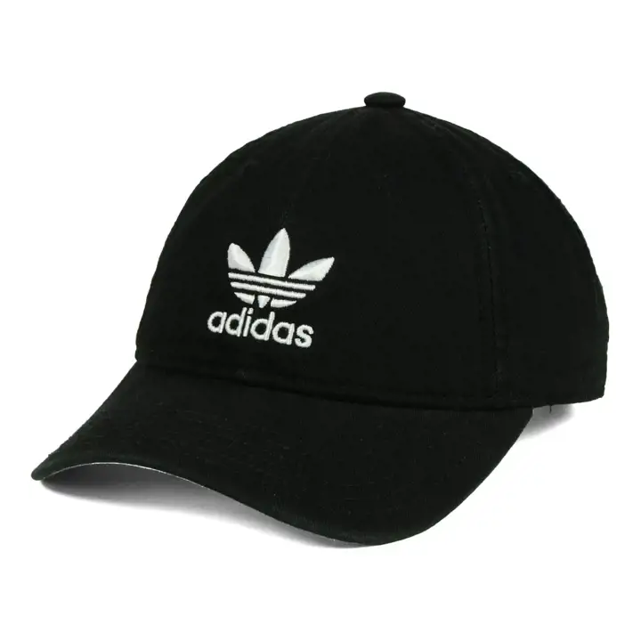 Adidas Originals Femme Casquette Courbée Délavée Noir/Blanc