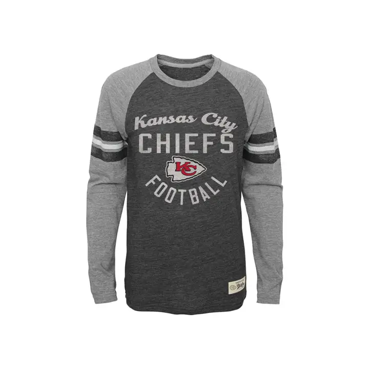 TITANS NFL T-shirt à manches longues et rayures sur les manches pour jeunes 17 H-Navy
