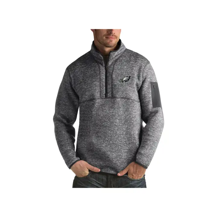 Philadelphia Eagles NFL Hommes Fortune Quart Zip V gry