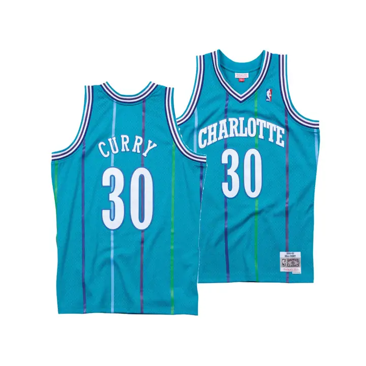 Charlotte Hornets NBA M&N Swingman Jersey Dell Curry  TEAL