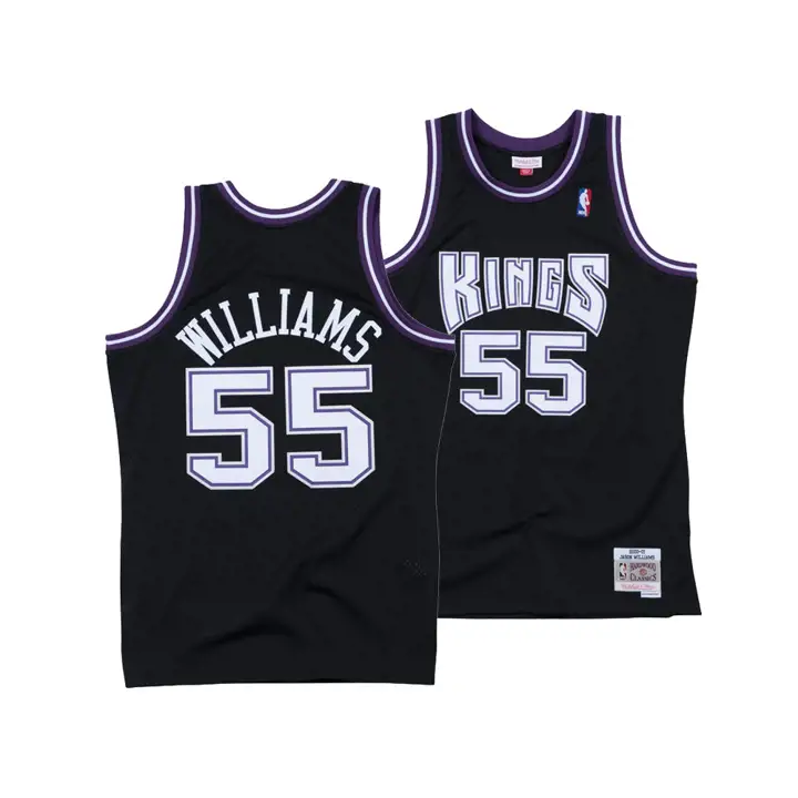 Maillot NBA M&N Swingman Sacramento Kings Jason Williams noir