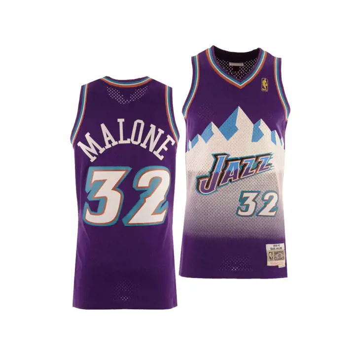MAILLOT NBA SWINGMAN M&N UTAH JAZZ KARL MALONE VIOLET