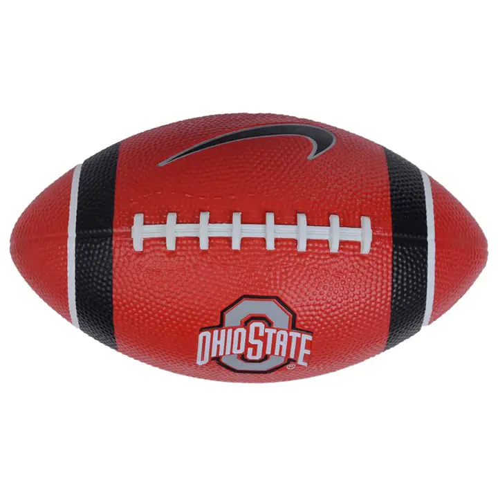 Mini ballon de football en caoutchouc Ohio State