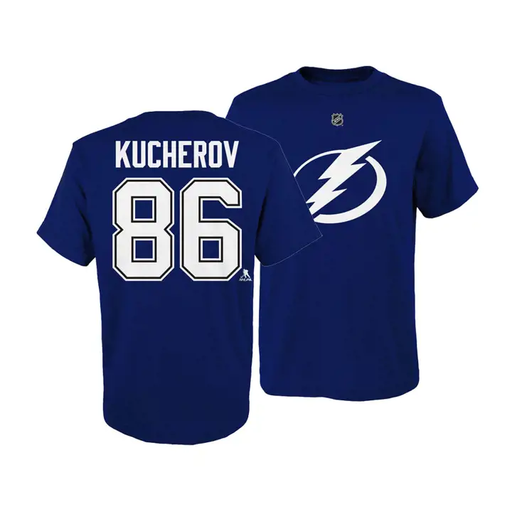 T-shirt Joueur NHL Jeune Lightning Nikita Kucherov RBL
