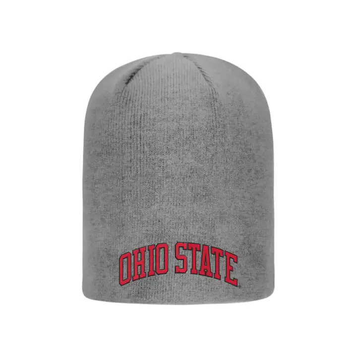 Ohio State OSU Ohio Wordmark QT Beanie OHST wordmark gris