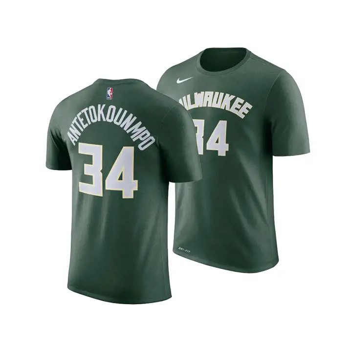 T-shirt BUCKS NBA Jeune Icone N&N Giannis Antetokounmpo vert