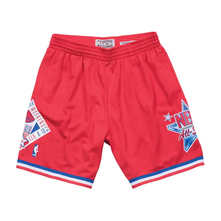 Short Swingman All Star (Ouest) NBA 1991 ROUGE