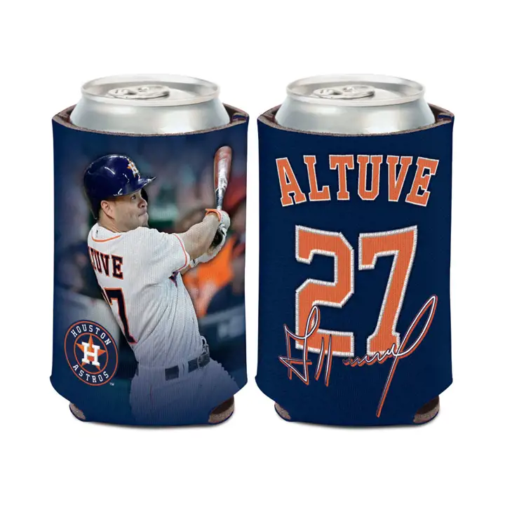 ASTROS Can Coozie Jose Altuve bleu marine