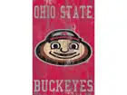Ohio State Buckeyes 6x12 Heritage Wood Logo with Team Sign Outdoor & Sporting Goods