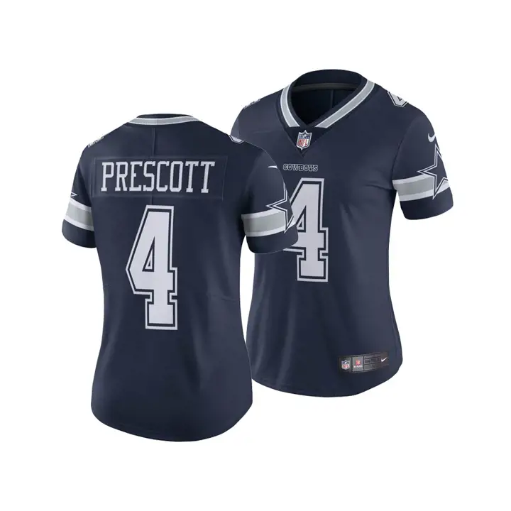 Maillot Cowboys NFL édition limitée II Dak Prescott marine femme