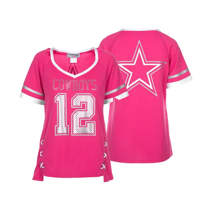 Maillot NFL Dallas Cowboys Vixen pour femme 18 Rose