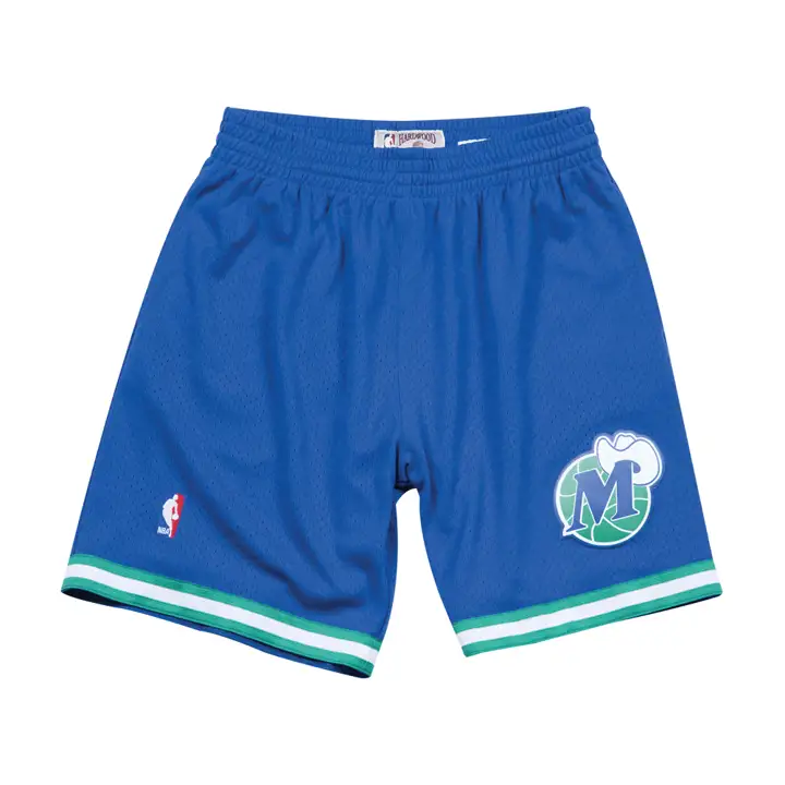 Short de basket-ball authentique Dallas Mavericks NBA M&N BLUE/WHT/GRN