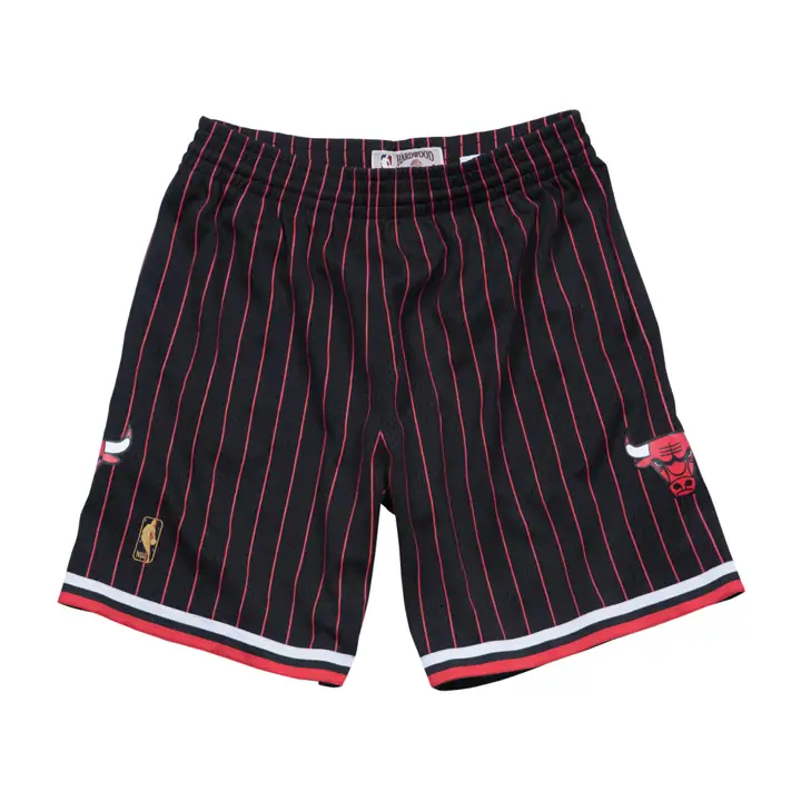 Shorts Swingman NBA M&N Chicago Bulls Noir/Rouge/Blanc