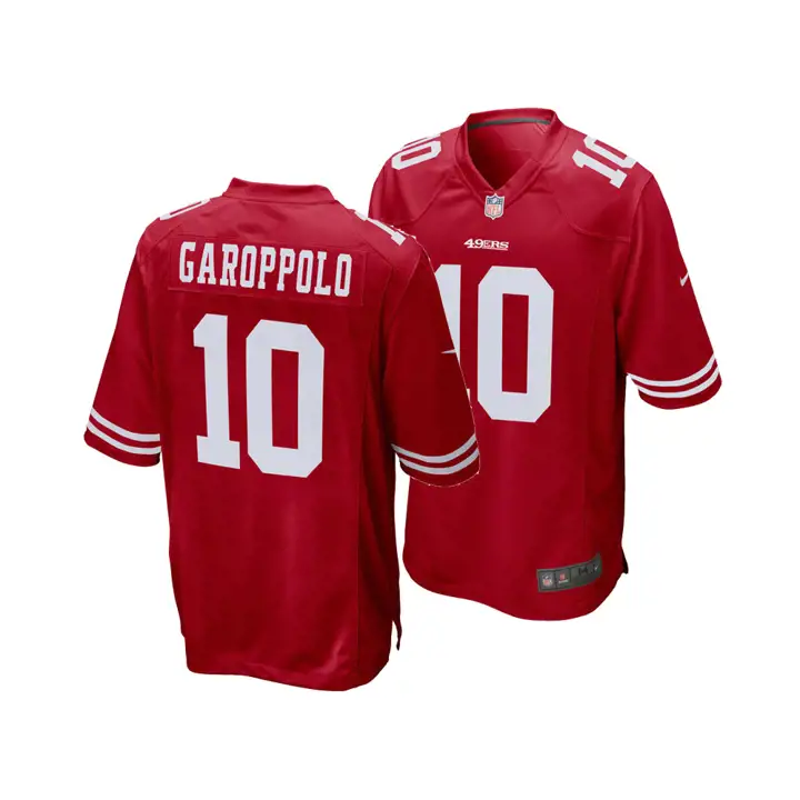 Maillot de match NFL 49ERS Jimmy Garoppolo rouge