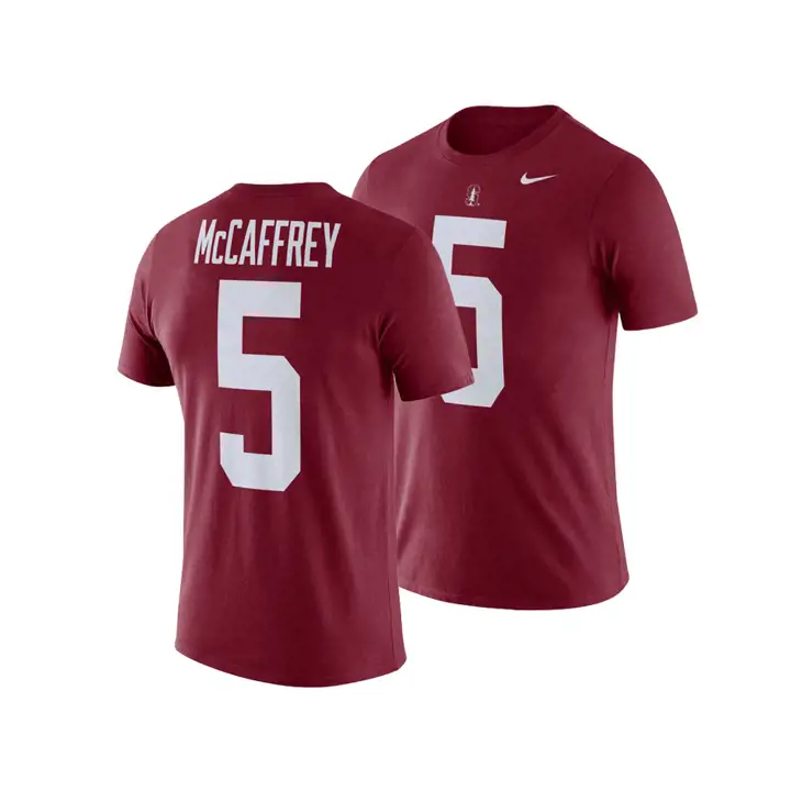 T-shirt Stanford NCAA Homme Nom et Numéro Christian McCaffrey