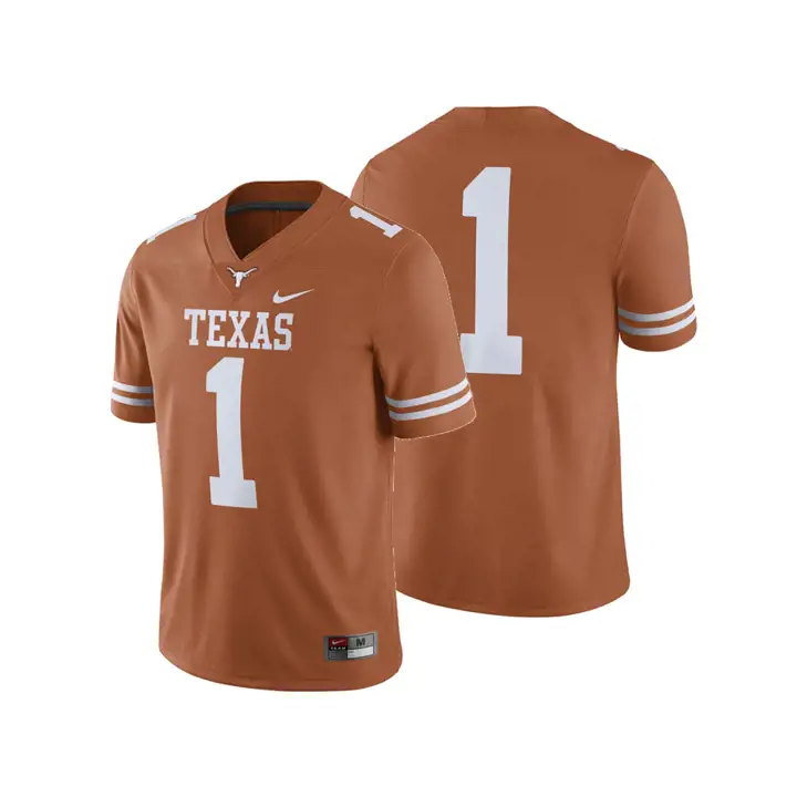 Maillot de football américain Replica Texas NCAA 18 #1 ORG
