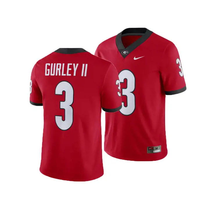 Maillot de match des Georgia Bulldogs NCAA pour joueur 18 Todd Gurley ROUGE