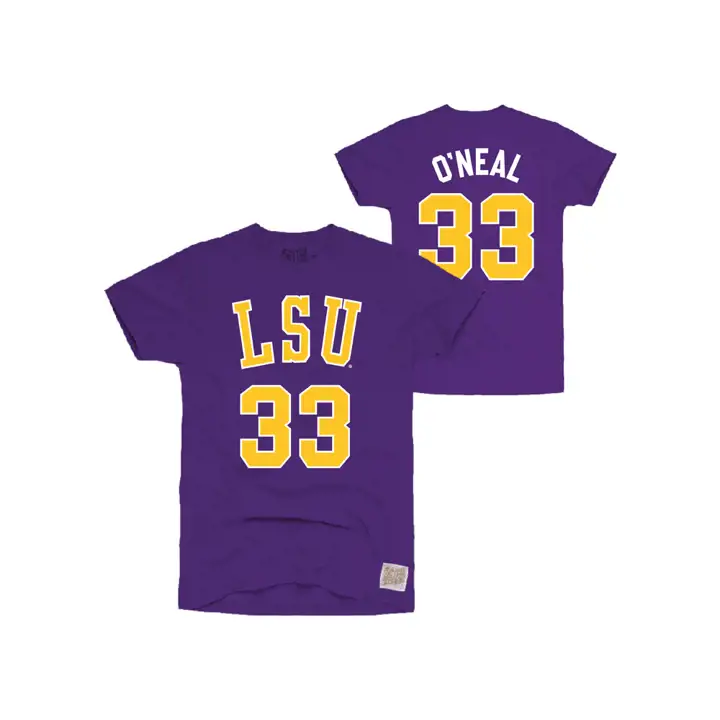 T-shirt de basket-ball N&N LSU NCAA Rétro