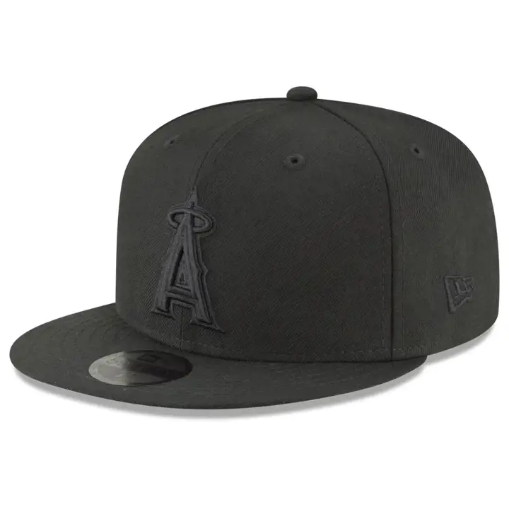 Anaheim Angels MLB Blackout 59FIFTY   BLK