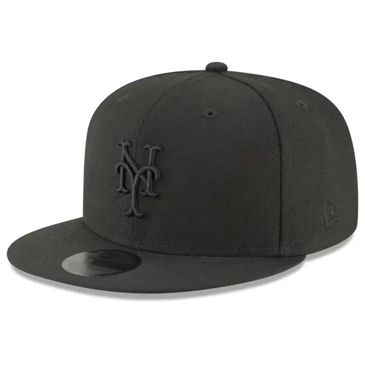 New York Mets MLB Blackout 59FIFTY   NOIR