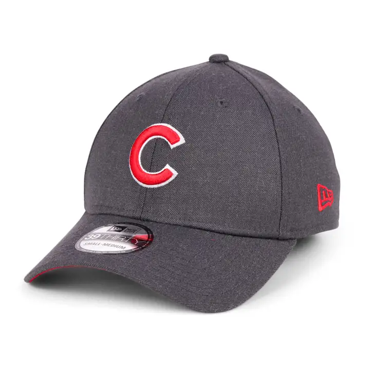 Chicago Cubs MLB Casquette classique 39THIRTY CHARBON/rouge