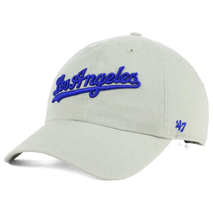 Casquette DODGERS MLB Core Clean Up SCRIPT grise