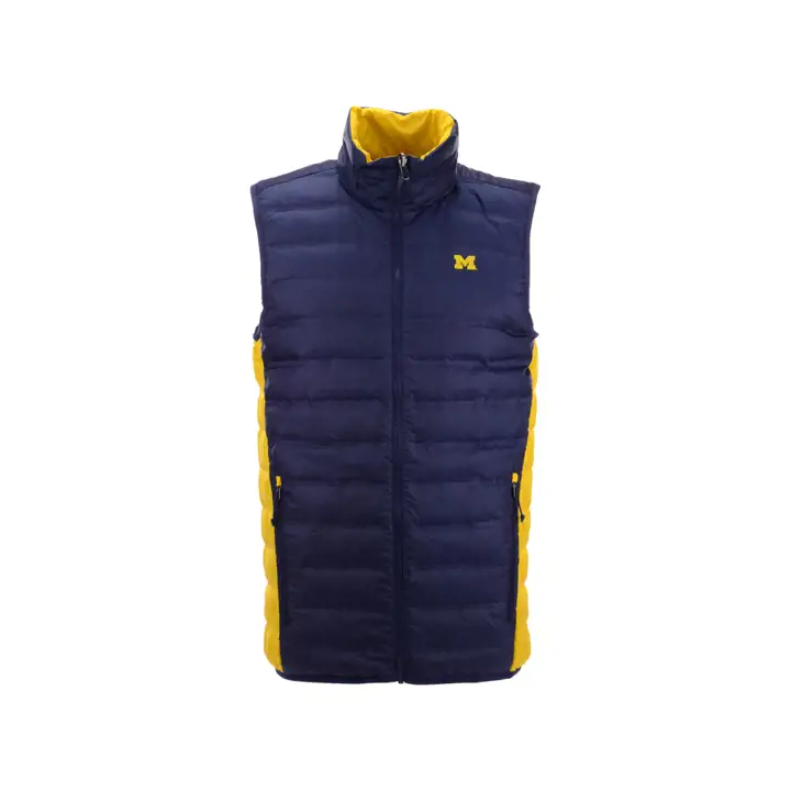 Gilet réversible Michigan NCAA Lake 22 marine/jaune